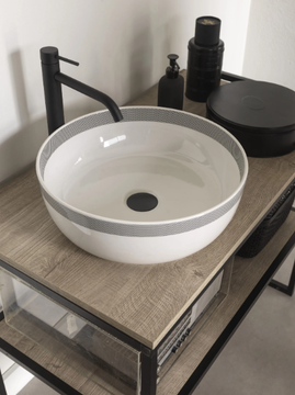 FRAME 2.0 - Floor-standing vanity unit with towel rail by Scarabeo Ceramiche - view 3